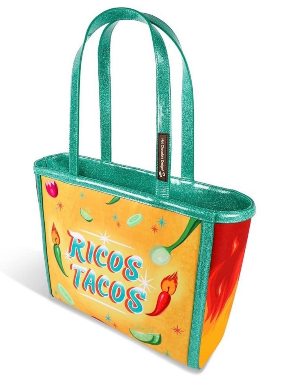 NWT Hot Chocolate Design Ricos Tacos Tote Bag